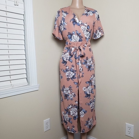 Sienna Sky Dresses & Skirts - SIENNA SKY Floral Ultra Mini Dress with Long Cover